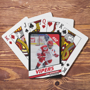Jeu De Cartes Objet de collection de joueur de hockey sur fond r