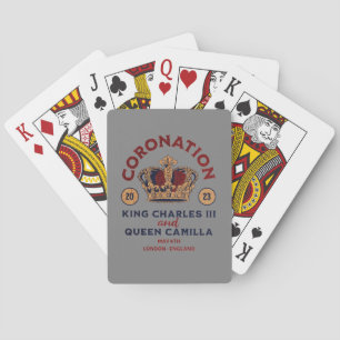Jeu De Cartes Objets de collection du couronnement du roi Charle