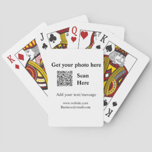 Jeu De Cartes Obtenez votre photo scan QR ajouter l'adresse e-ma