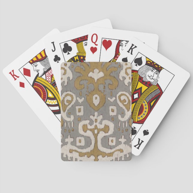 Jeu De Cartes Ochre Ikat I (dos)
