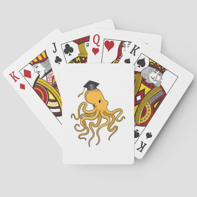 Jeu De Cartes Octopus comme étudiant avec diplôme (dos)