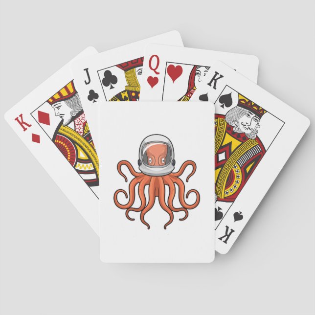 Jeu De Cartes Octopus en astronaute (dos)