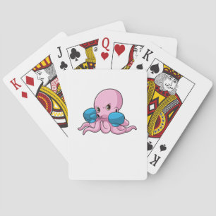 Jeu De Cartes Octopus en boîte avec gants de boxe
