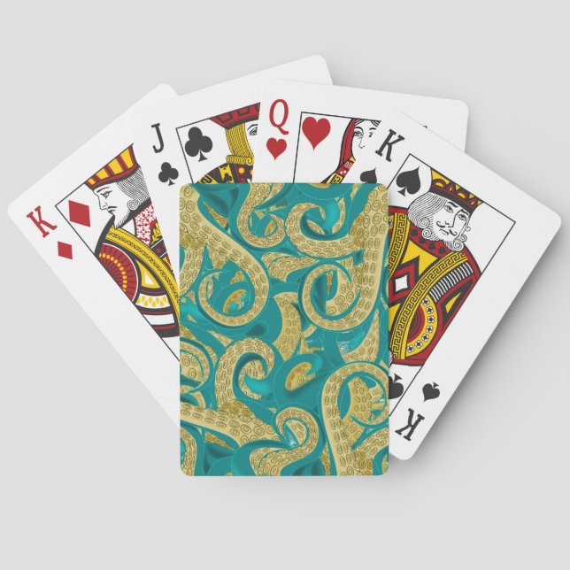Jeu De Cartes Octopus Jouer aux cartes Design moderne (dos)