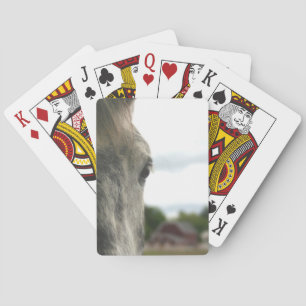 Jeu De Cartes Oeil de Cheval Brouillon gris pomme 