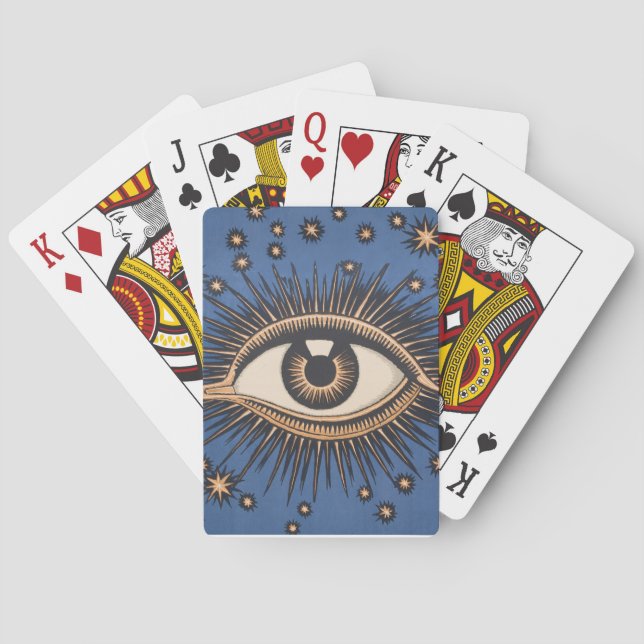 Jeu De Cartes Oeil étoile Lune Celeste Nouveau (dos)