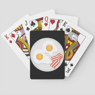 Jeu De Cartes Oeufs au plat et cartes de jeu de lard