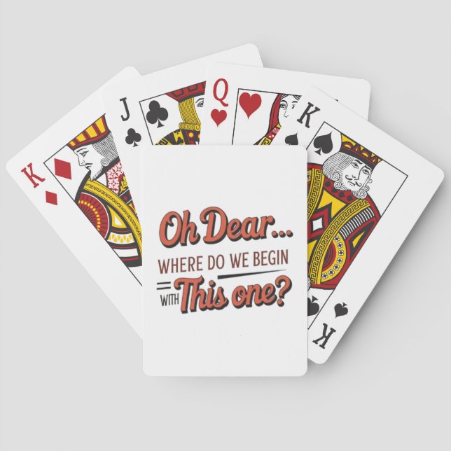 Jeu De Cartes Oh, Cher... Cartes (dos)