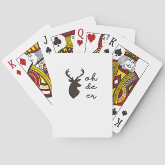 Jeu De Cartes Oh Deer Modern Graphic Style 