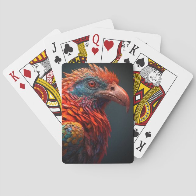 Jeu De Cartes Oiseau coloré (dos)