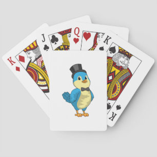 Jeu De Cartes Oiseau comme chambre avec ruban
