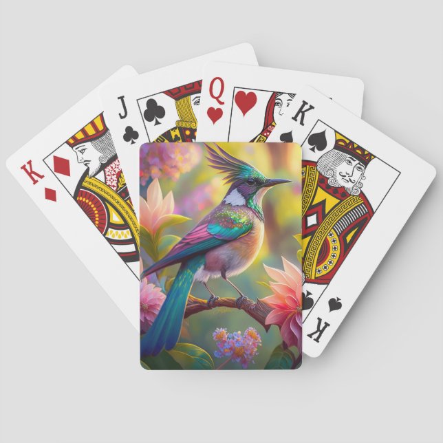 Jeu De Cartes Oiseau de Jay Imaginaire vert (dos)