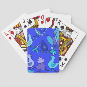 Jeu De Cartes Oiseaux bleus