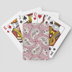 Jeu De Cartes Oiseaux de marguerite en rose bébé