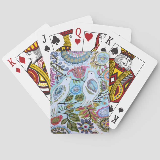 Jeu De Cartes Oiseaux en papier I (dos)