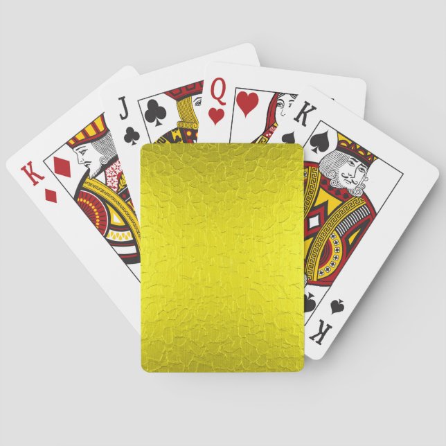 Jeu De Cartes Or Acier Inoxydable Brillant Métallisé (dos)