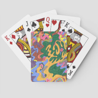 Jeu De Cartes "Or" Art Abstrait