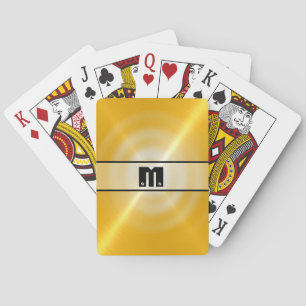 Jeu De Cartes Or brillant acier inoxydable métal 2