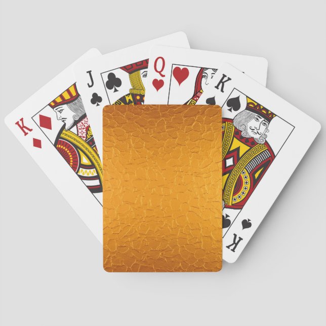 Jeu De Cartes Or inoxydable métallique brillant (dos)