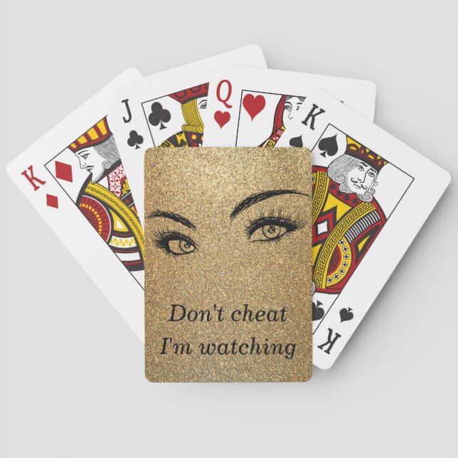Jeu De Cartes Or, Parties scintillant, yeux (dos)