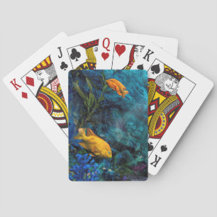 JEU DE CARTES ORANGE FISH BLUE OCEAN