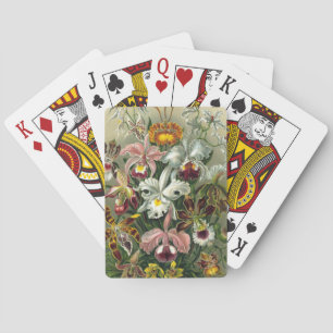 Jeu De Cartes Orchidées Ernst Haeckel, Fleurs Vintages de la for