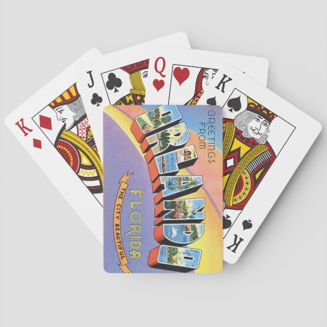 Jeu De Cartes Orlando Rétro Salutation Jouer Des Cartes (dos)