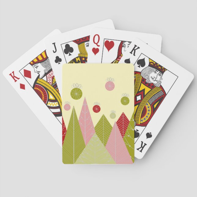 Jeu De Cartes Ornements et arbres Noël (dos)