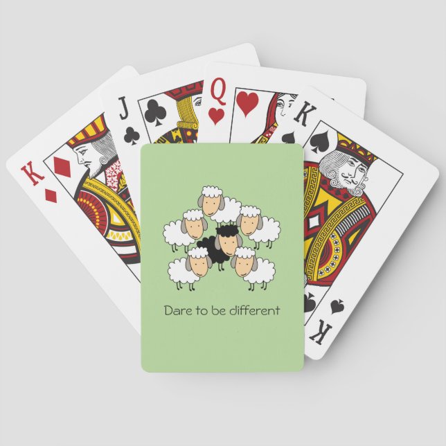 Jeu De Cartes Oser être un mouton noir différent (dos)