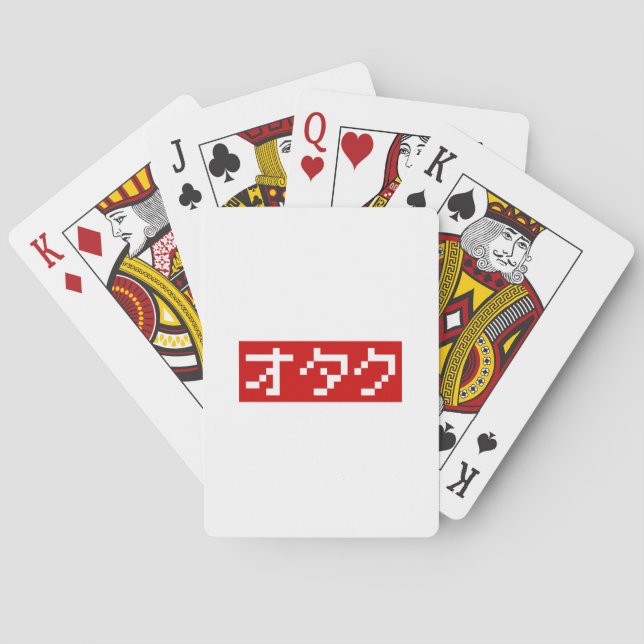 Jeu De Cartes OTAKU 8 bits Pixel Japonais Katakana BLOCK (dos)