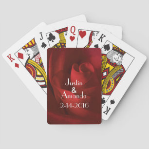 Jeu De Cartes Our Love Romantic Monogrammed Floral