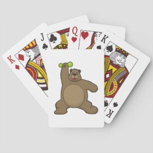 Jeu De Cartes Ours avec cloche à Yoga Fitness