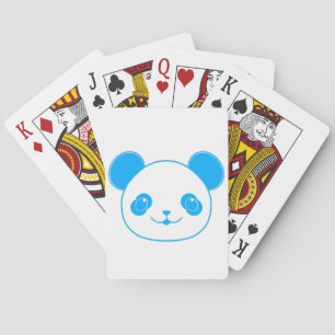Jeu De Cartes Ours bleu Kawaii Panda