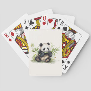 Jeu De Cartes Ours de panda avec bambou