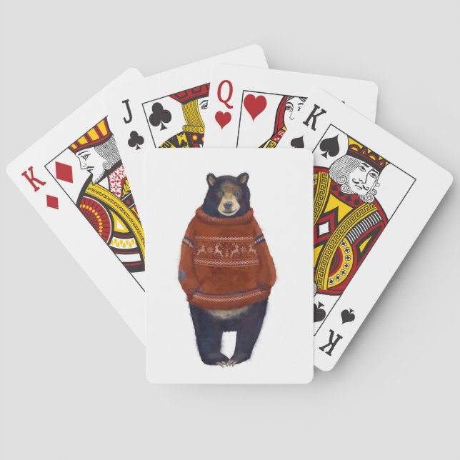Jeu De Cartes Ours de Sweer Red Reindeer (dos)