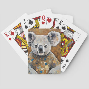 Jeu De Cartes Ours Koala d'or Art Nouveau