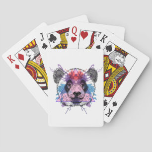 Jeu De Cartes Ours panda géométrique