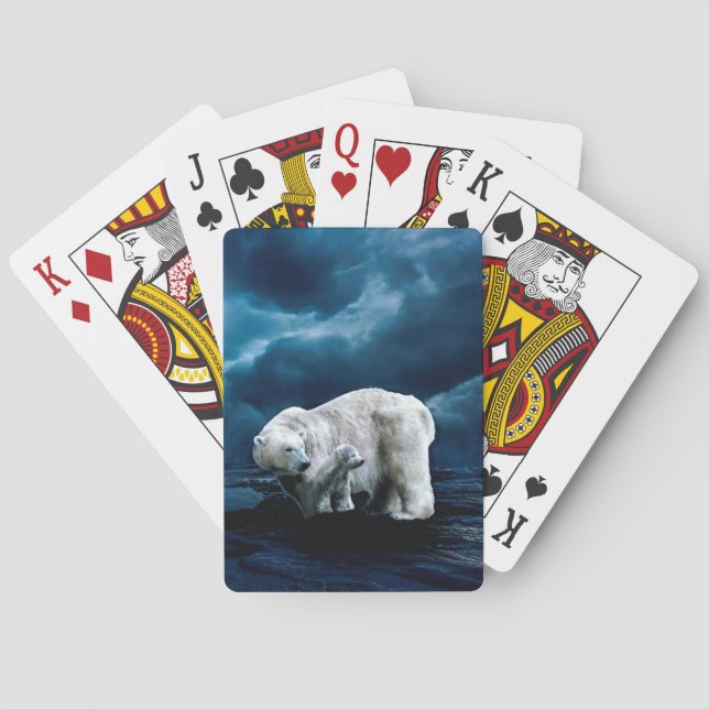 Jeu De Cartes Ours polaires (dos)