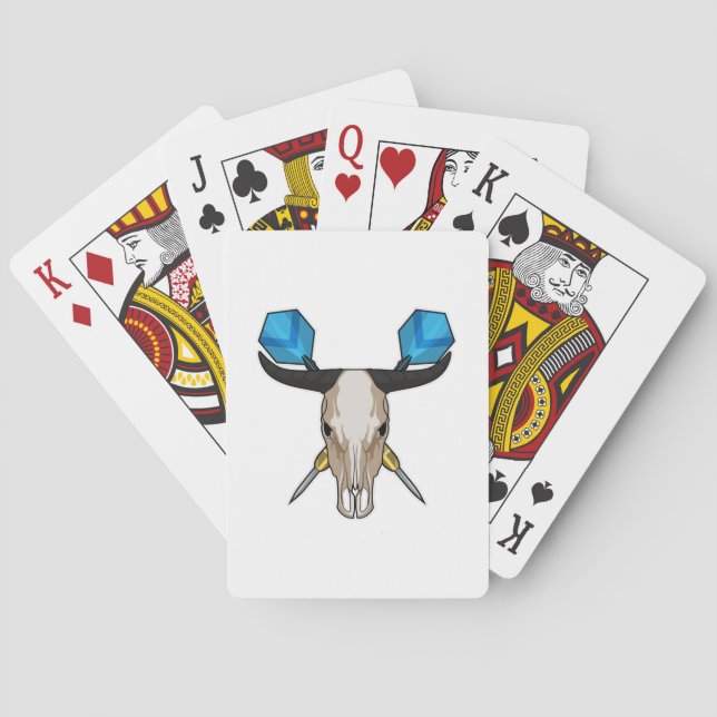 Jeu De Cartes Ox aux fléchettes avec fléchette (dos)