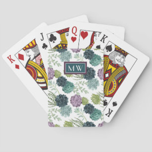 Jeu De Cartes PA succulente de collection de bonheur d'usine du