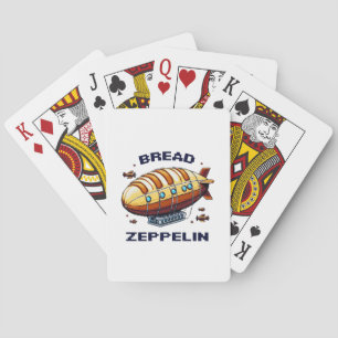 Jeu De Cartes Pain Zeppelin - Pixel Art Airship Retro Design