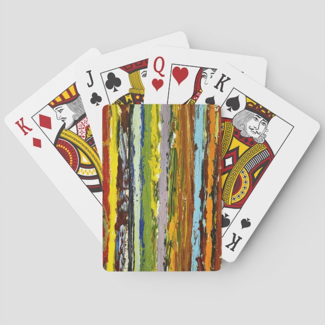 Jeu De Cartes Paint Streak Abstrait (dos)
