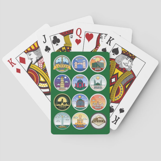 JEU DE CARTES PAKISTAN SOUVENIR CARTES DE JEU (dos)