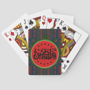 Jeu De Cartes Palestine watermelon-Palestine Arabe mot"français"
