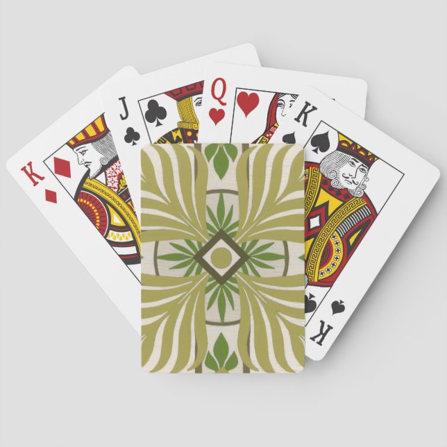 Jeu De Cartes Palm Motif II non incorporé (dos)