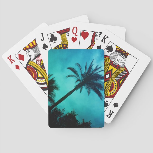 Jeu De Cartes Palmiers hawaïens (dos)