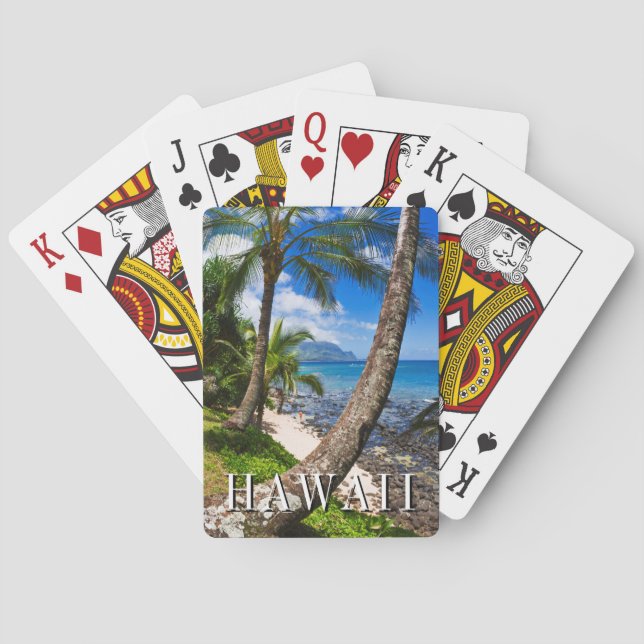 Jeu De Cartes Palmiers Le Long De La Plage Hideaways (dos)