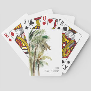 Jeu De Cartes Palmiers tropicaux modernes