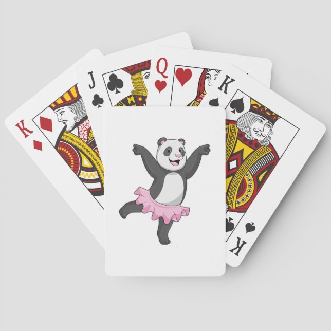 Jeu De Cartes Panda comme Ballerina au Ballet (dos)