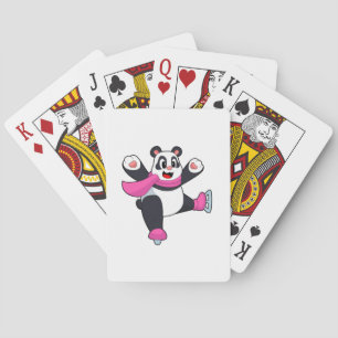 Jeu De Cartes Panda Patinage sur glace Patins sur glace
